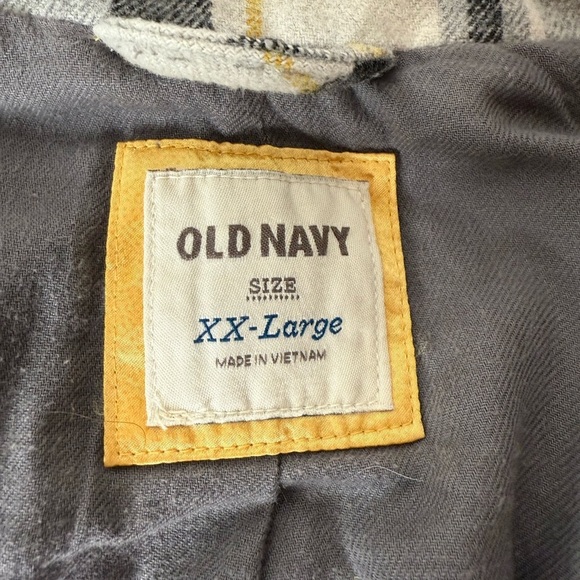 Old Navy Wool Blend Plaid Hooded Peacoat Zipper and Toggles Womens Sz XXL Warm - Picture 5 of 5